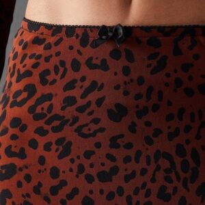 Mesh bow detail midi skirt